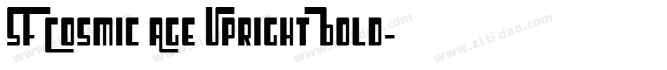 SF Cosmic Age Upright Bold字体转换